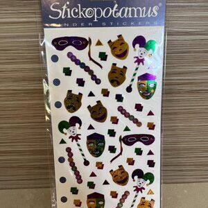 Brand New Unopened Holographic Stickers – Stickepotamus‎ Mardi Gras Collection